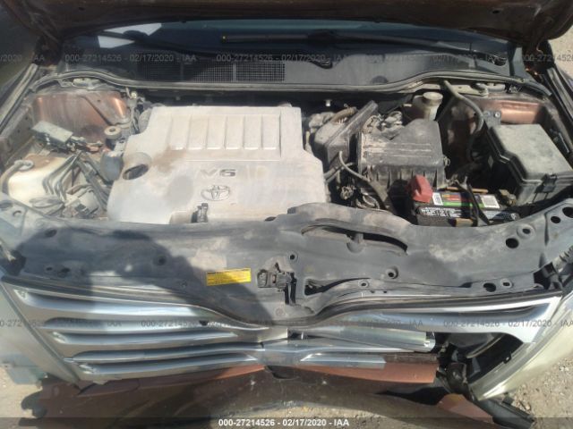 4T3ZK3BB0AU030761 - 2010 TOYOTA VENZA  Brown photo 10