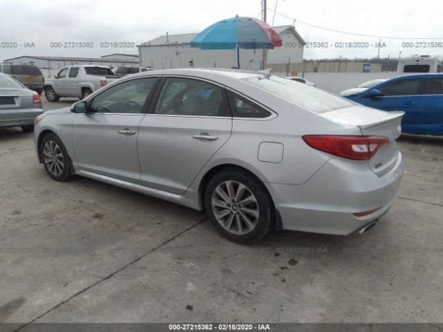 5NPE34AF9FH134198 - 2015 HYUNDAI SONATA SPORT/LIMITED Silver photo 3