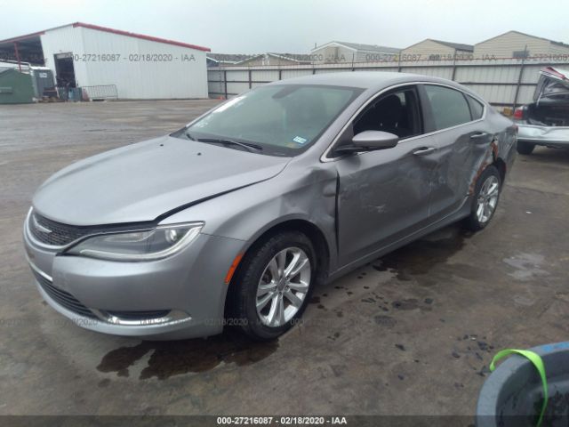 1C3CCCAB9FN594609 - 2015 CHRYSLER 200 LIMITED Gray photo 2