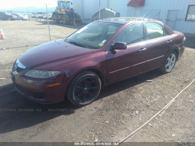 1YVHP80D565M51690 - 2006 MAZDA 6 S Burgundy photo 2