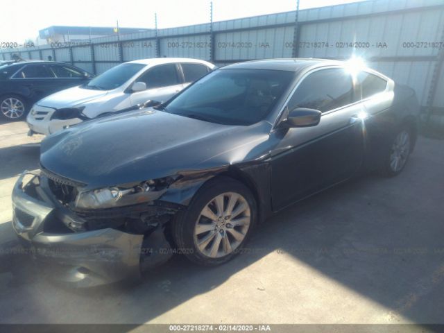 1HGCS22898A011396 - 2008 HONDA ACCORD EXL Gray photo 2