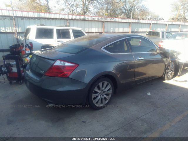 1HGCS22898A011396 - 2008 HONDA ACCORD EXL Gray photo 4