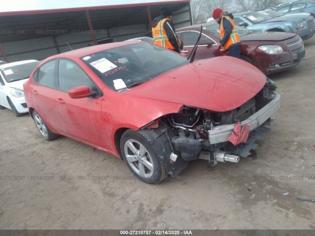 1C3CDFBB6GD717674 - 2016 DODGE DART SXT Red photo 1