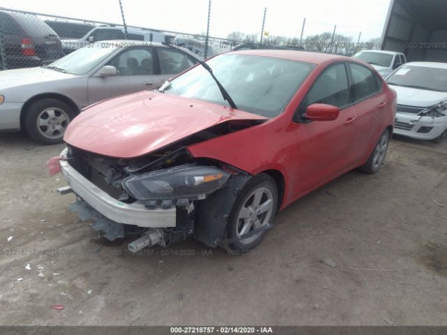 1C3CDFBB6GD717674 - 2016 DODGE DART SXT Red photo 2