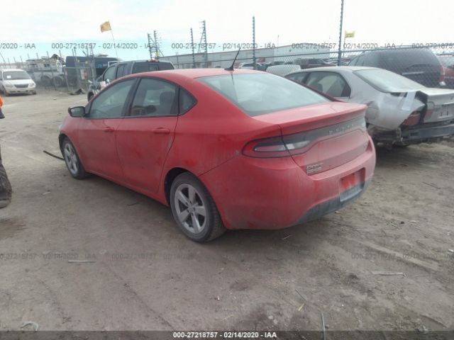 1C3CDFBB6GD717674 - 2016 DODGE DART SXT Red photo 3