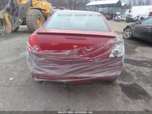 1G2ZG58N374248234 - 2007 PONTIAC G6 SE Red photo 6