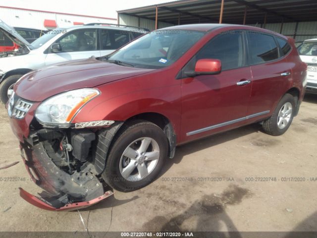 JN8AS5MT3DW002929 - 2013 NISSAN ROGUE S/SV Red photo 2