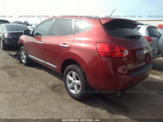 JN8AS5MT3DW002929 - 2013 NISSAN ROGUE S/SV Red photo 3