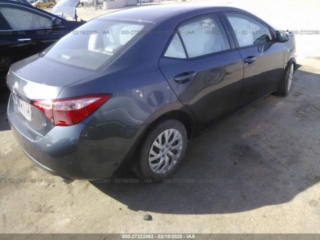 5YFBURHE6HP700124 - 2017 TOYOTA COROLLA L/LE/XLE/SE/XSE Gray photo 4