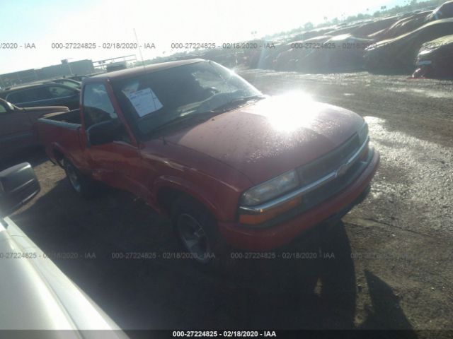 1GCCS14H338122242 - 2003 CHEVROLET S TRUCK S10 Red photo 1