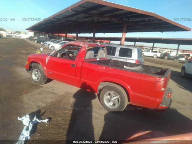 1GCCS14H338122242 - 2003 CHEVROLET S TRUCK S10 Red photo 3