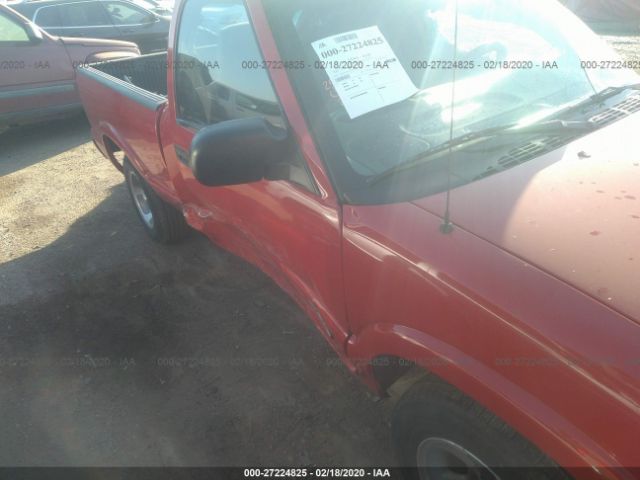 1GCCS14H338122242 - 2003 CHEVROLET S TRUCK S10 Red photo 6