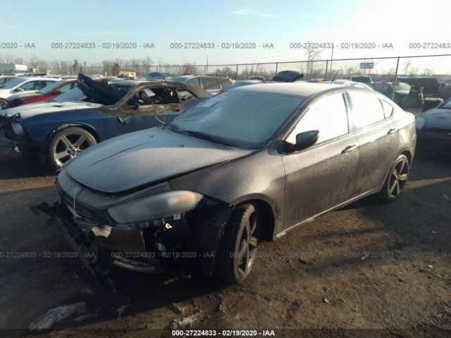 1C3CDFBB9FD111526 - 2015 DODGE DART SXT Gray photo 2