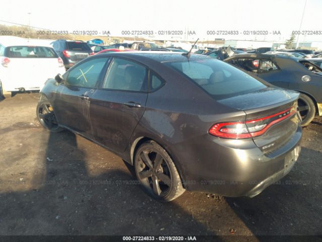 1C3CDFBB9FD111526 - 2015 DODGE DART SXT Gray photo 3