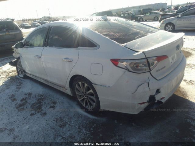 5NPE34AF2FH046366 - 2015 HYUNDAI SONATA SPORT/LIMITED White photo 3