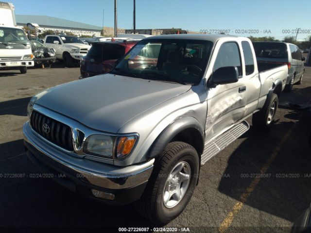 5TESN92N34Z423538 - 2004 TOYOTA TACOMA XTRACAB PRERUNNER Silver photo 2