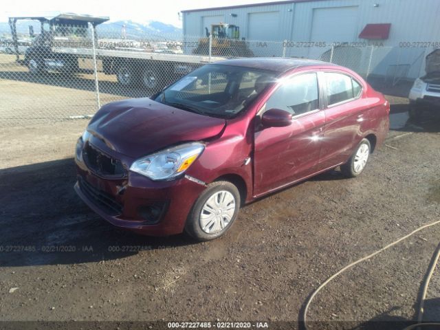 ML32F3FJ6JHF02268 - 2018 MITSUBISHI MIRAGE G4 ES Burdeos foto 2