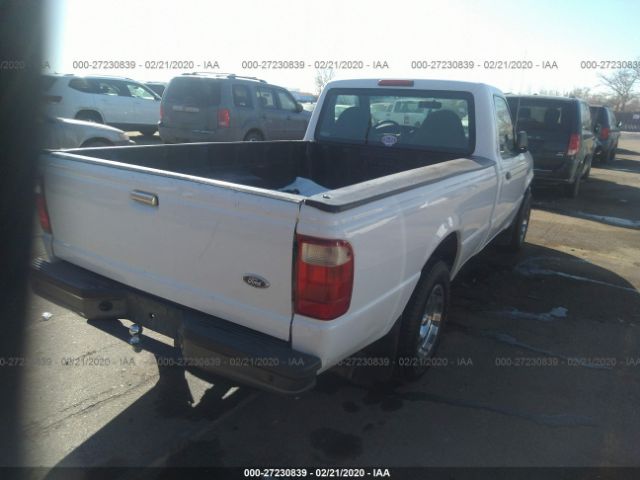 1FTYR10U41PB10463 - 2001 FORD RANGER  White photo 4