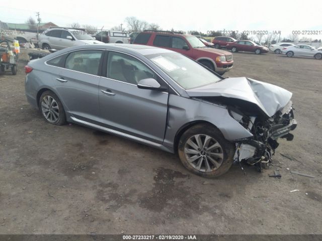 5NPE34AF1HH561653 - 2017 HYUNDAI SONATA SPORT/LIMITED Light Blue photo 1