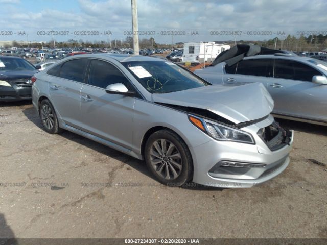 5NPE34AF7HH495559 - 2017 HYUNDAI SONATA SPORT/LIMITED Silver photo 1