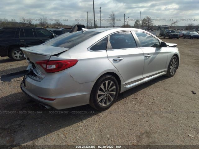 5NPE34AF7HH495559 - 2017 HYUNDAI SONATA SPORT/LIMITED Silver photo 4