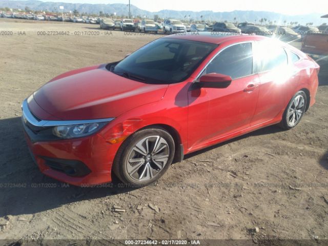 2HGFC1F33HH649650 - 2017 HONDA CIVIC EX Red photo 2