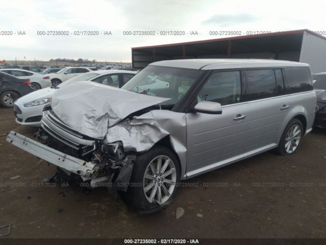 2FMHK6D81KBA20657 - 2019 FORD FLEX LIMITED Silver photo 2