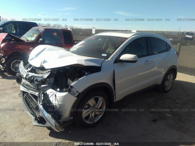 3CZRU5H56KM714766 - 2019 HONDA HR-V EX White photo 2