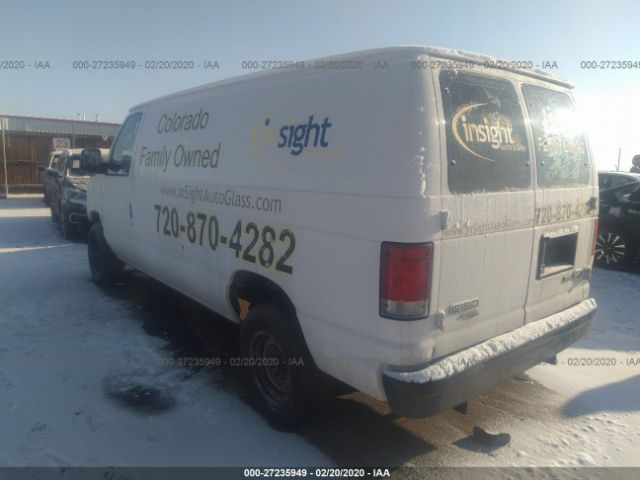 1FTNE1EW3EDA33312 - 2014 FORD ECONOLINE E150 VAN White photo 3