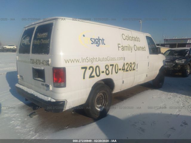 1FTNE1EW3EDA33312 - 2014 FORD ECONOLINE E150 VAN White photo 4