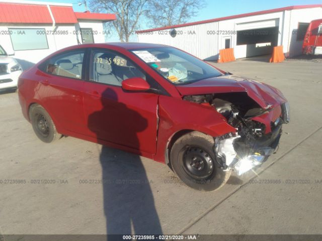 KMHCT4AE6HU374747 - 2017 HYUNDAI ACCENT SE Red photo 1