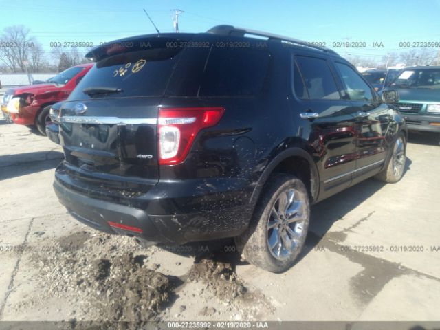 1FMHK8F85BGA42873 - 2011 FORD EXPLORER LIMITED Blue photo 4