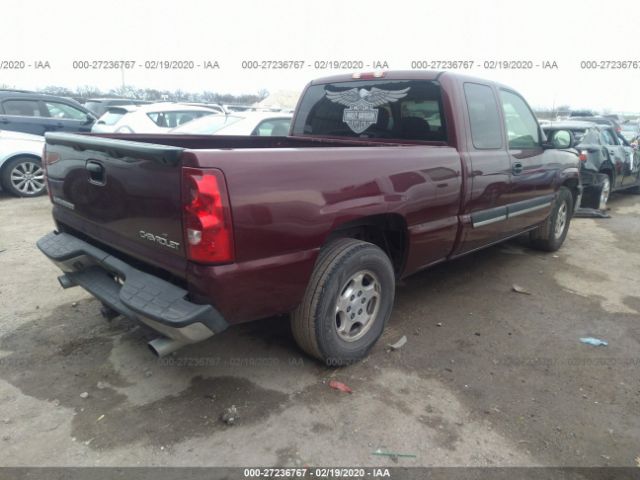 2GCEC19T331348531 - 2003 CHEVROLET SILVERADO C1500 Maroon photo 4