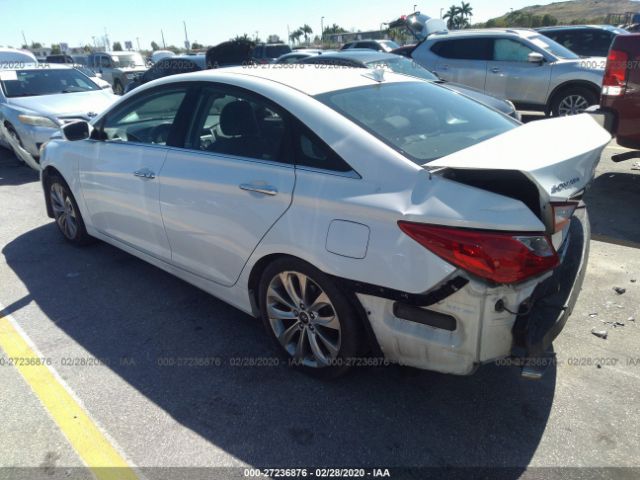 5NPEC4AC5DH550607 - 2013 HYUNDAI SONATA SE/LIMITED White photo 3