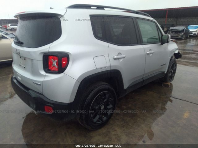 ZACCJABB4JPG80737 - 2018 JEEP RENEGADE LATITUDE Silver photo 4