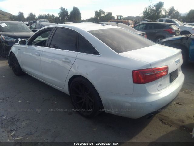 WAUGGAFC1DN066922 - 2013 AUDI A6 PREMIUM PLUS White photo 3