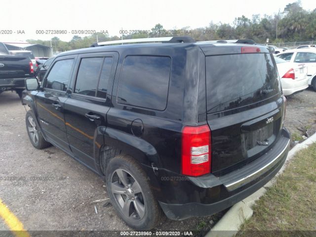 1C4NJPFA7GD502616 - 2016 JEEP PATRIOT LATITUDE Black photo 3