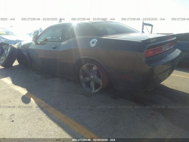 2C3CDYAG5EH254208 - 2014 DODGE CHALLENGER SXT Gray photo 3