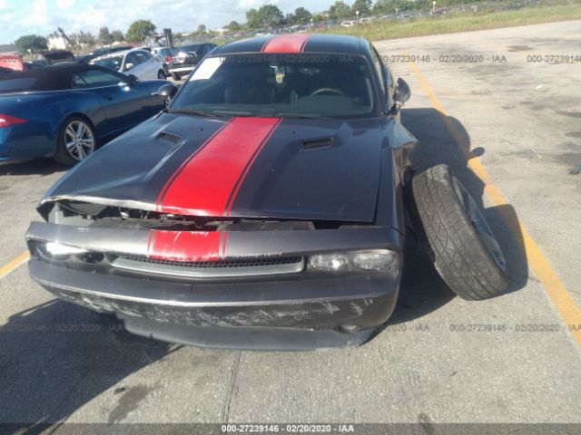 2C3CDYAG5EH254208 - 2014 DODGE CHALLENGER SXT Gray photo 6