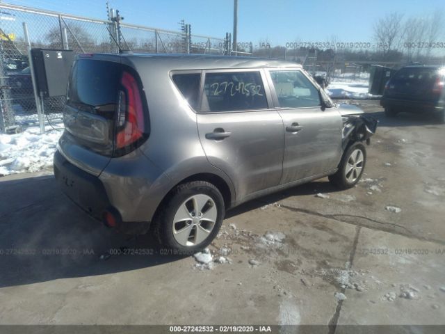 KNDJN2A26G7321320 - 2016 KIA SOUL  Gray photo 4