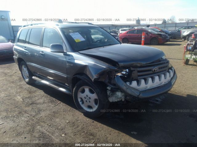 JTEEP21A540062418 - 2004 TOYOTA HIGHLANDER  Gray photo 1