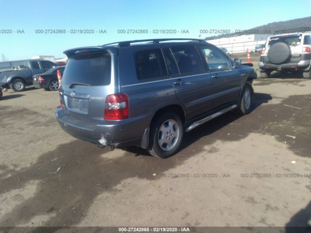 JTEEP21A540062418 - 2004 TOYOTA HIGHLANDER  Gray photo 4