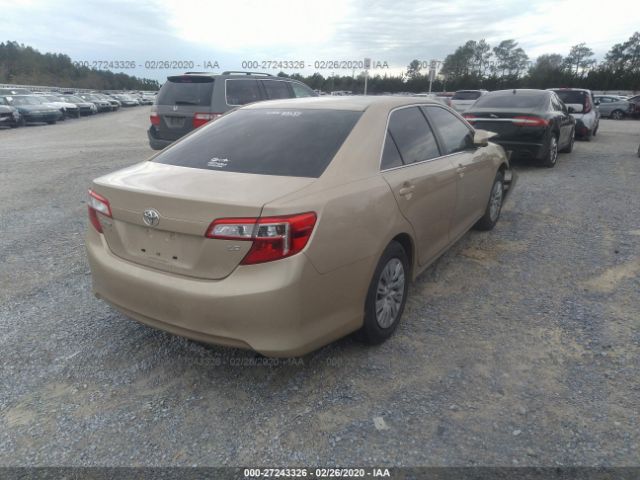 4T1BF1FK2CU085311 - 2012 TOYOTA CAMRY SE/LE/XLE Gold photo 4