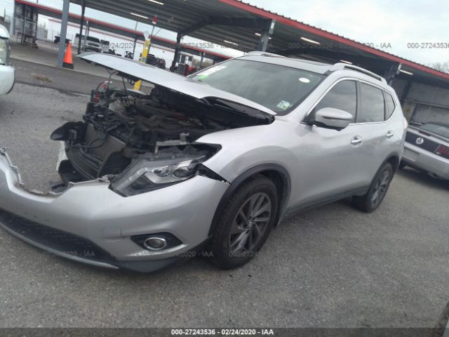 5N1AT2MT6GC895817 - 2016 NISSAN ROGUE S/SL/SV Silver photo 2