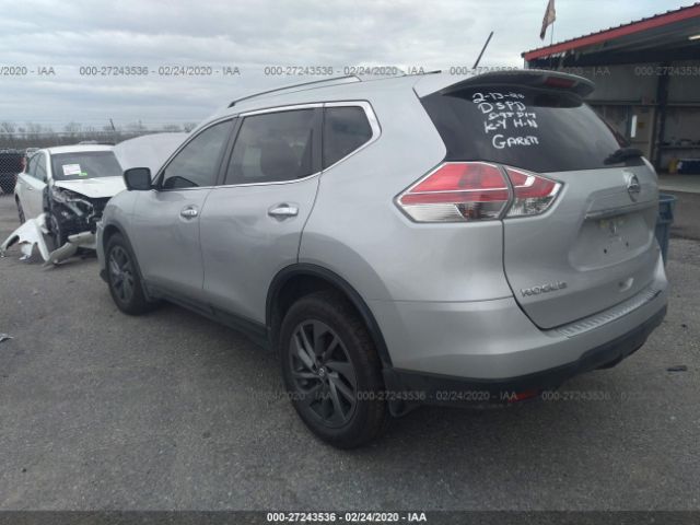 5N1AT2MT6GC895817 - 2016 NISSAN ROGUE S/SL/SV Silver photo 3