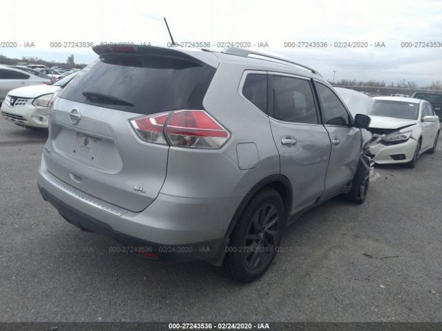 5N1AT2MT6GC895817 - 2016 NISSAN ROGUE S/SL/SV Silver photo 4