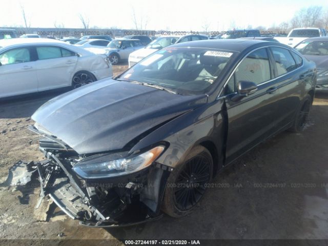 3FA6P0HD9GR325386 - 2016 FORD FUSION SE Gray photo 2