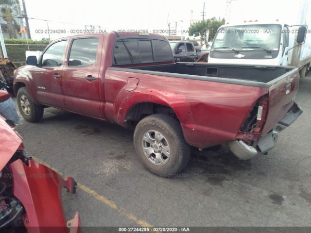 5TEMU52N46Z251690 - 2006 TOYOTA TACOMA DOUBLE CAB LONG BED Red photo 3