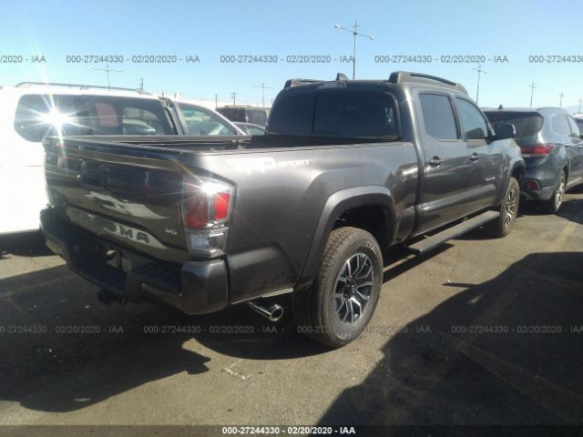 3TMBZ5DN7LM024962 - 2020 TOYOTA TACOMA DOUBLE CAB/SR5/TRD SPORT Gray photo 4