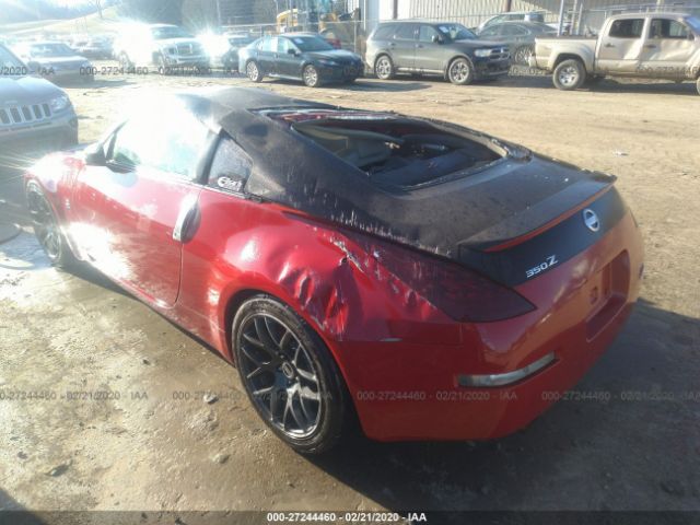 JN1AZ34D76M302737 - 2006 NISSAN 350Z COUPE Red photo 3